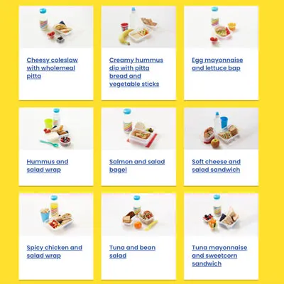 Healthier lunchboxes
